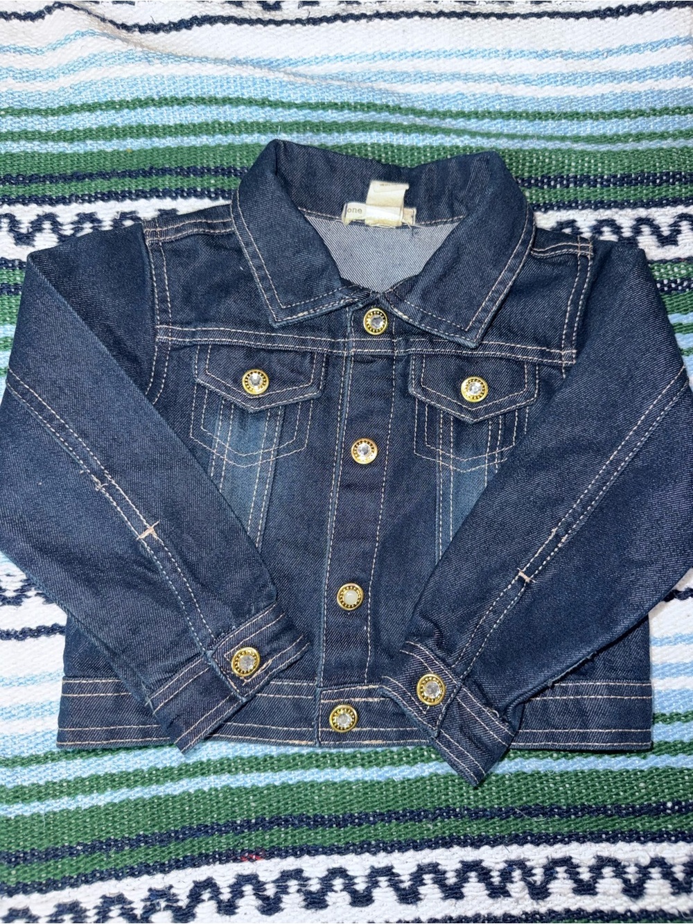 One Step Ahead Dark Blue Denim Jacket for Kids